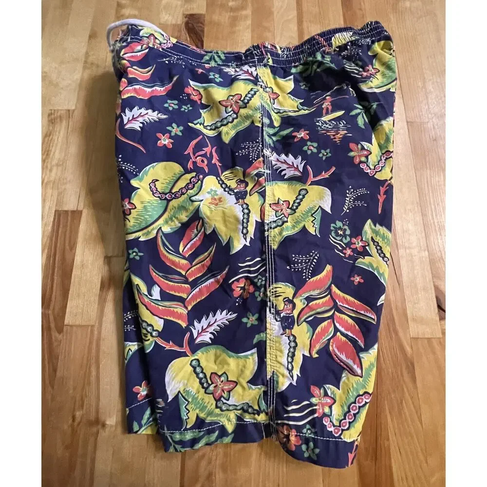 Vintage Polo Ralph Lauren Swim Shorts Trunks‎ Aloha Surfer Mens XL EUC